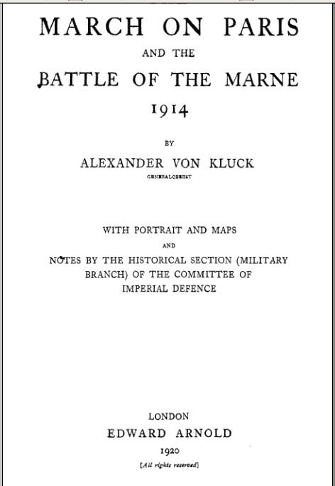 The March On Paris And The Battle Of The Marne